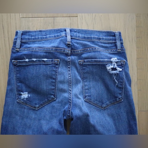 FRAME Le Skinny de Jeanne Distressed Skinny Jeans - Picture 4 of 4